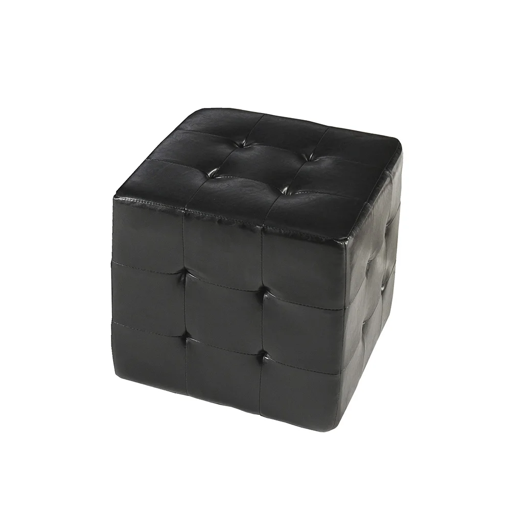 Riviera Tufted Cube - Black