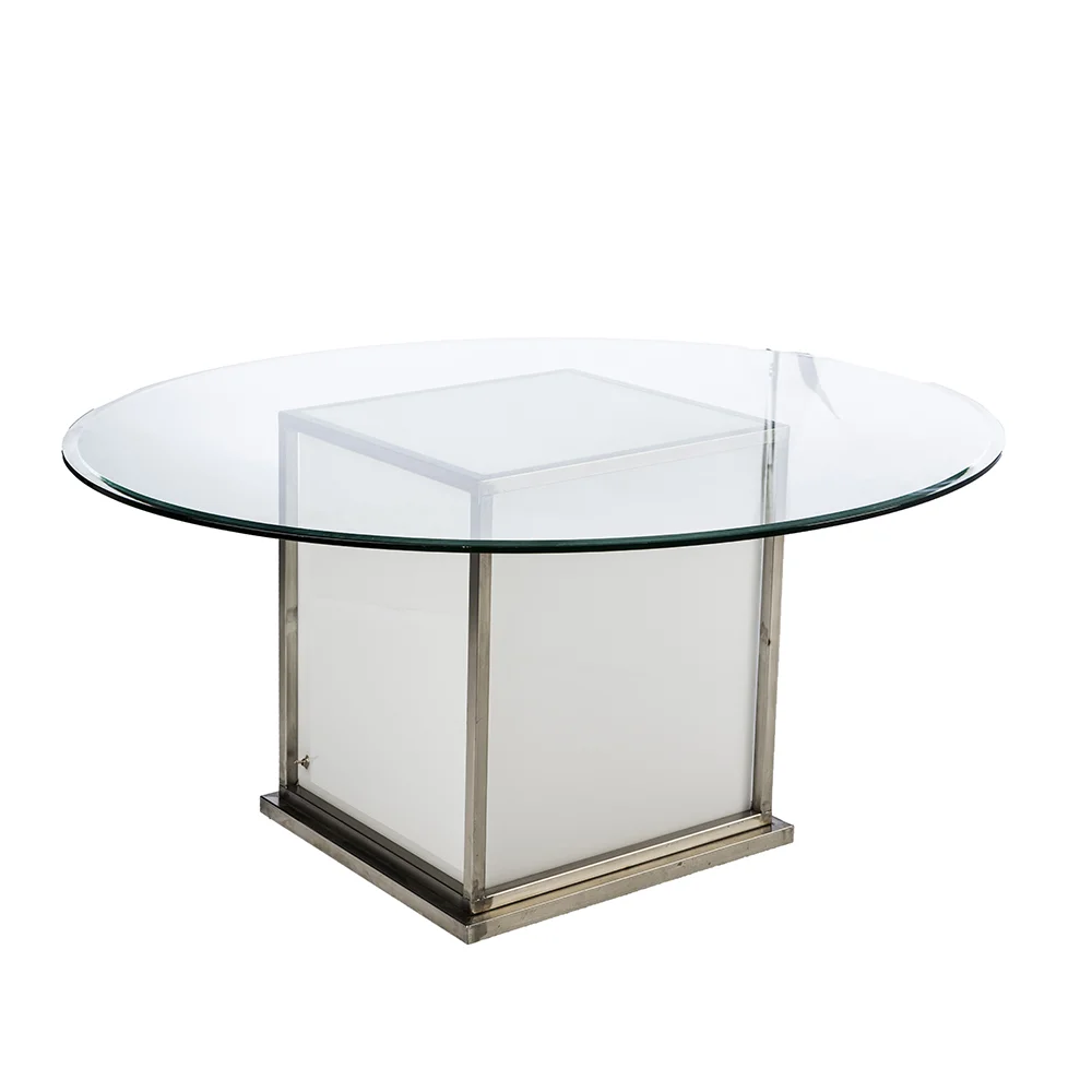 Translucent Glass Top Dining Table