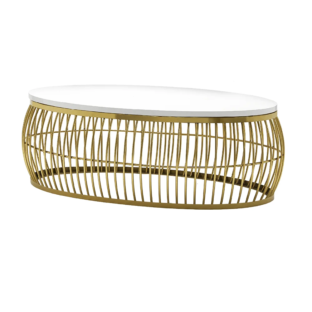 Caged Oval Coffee Table
