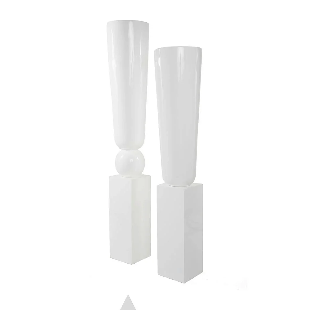 Preston Floor Vase White