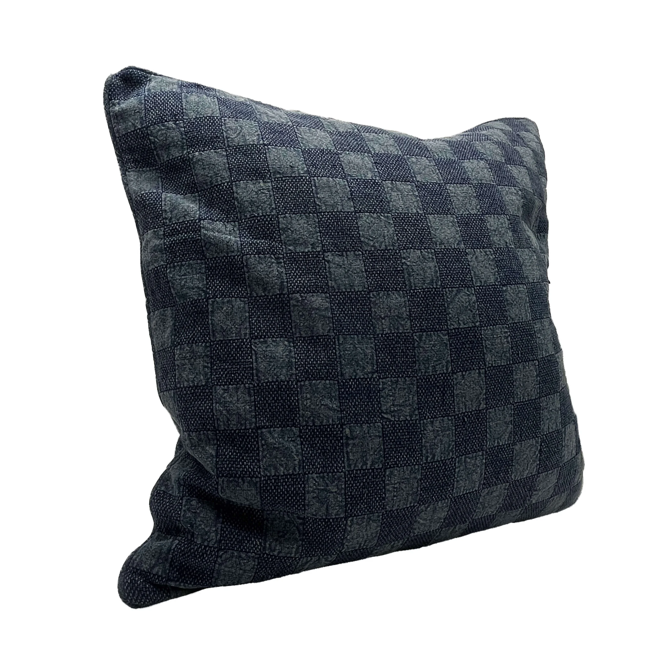 Blue Checkered Denim