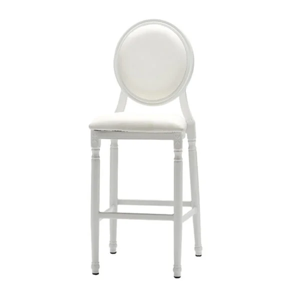 Ritz Bar Stool - White With Pad