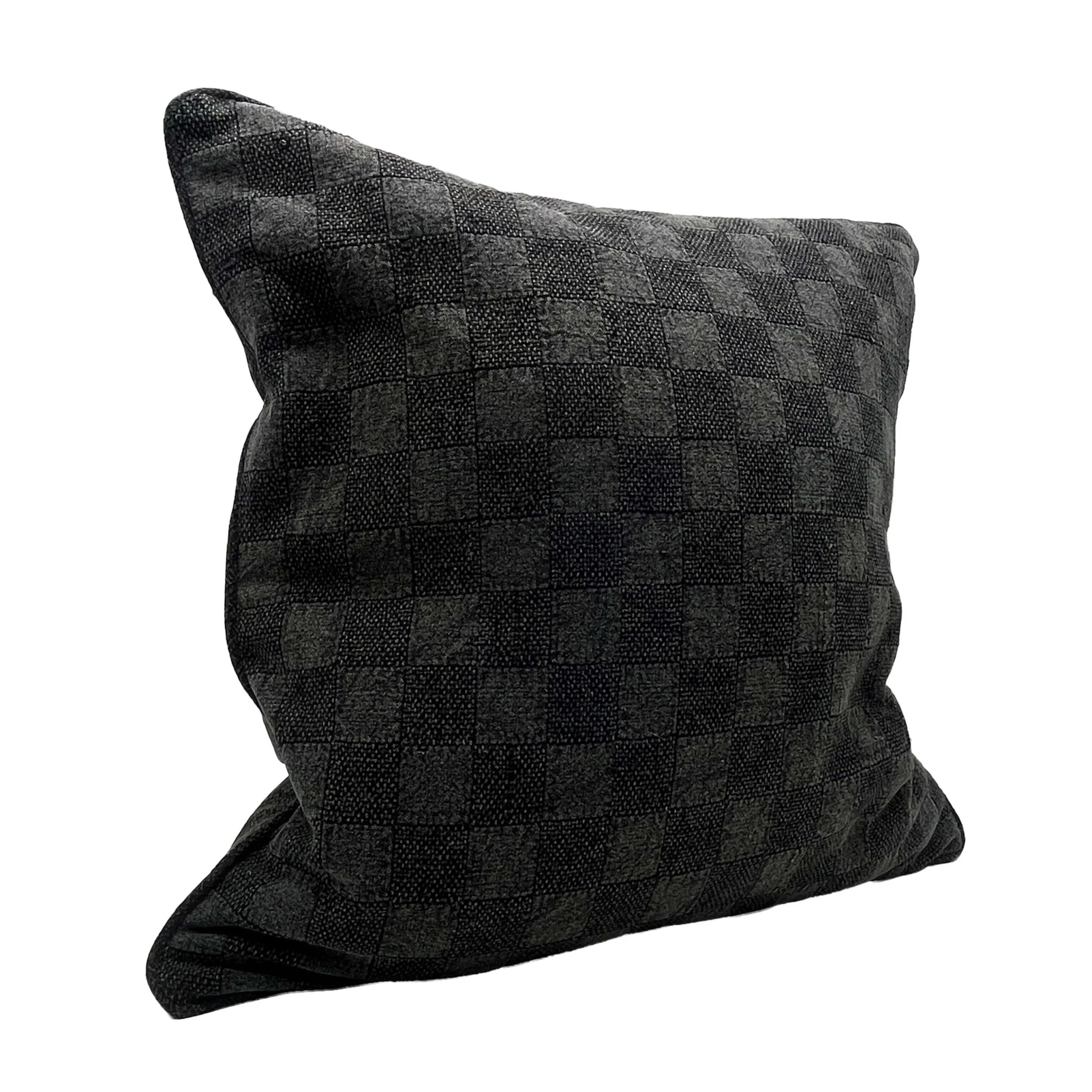 Black Checkered Denim