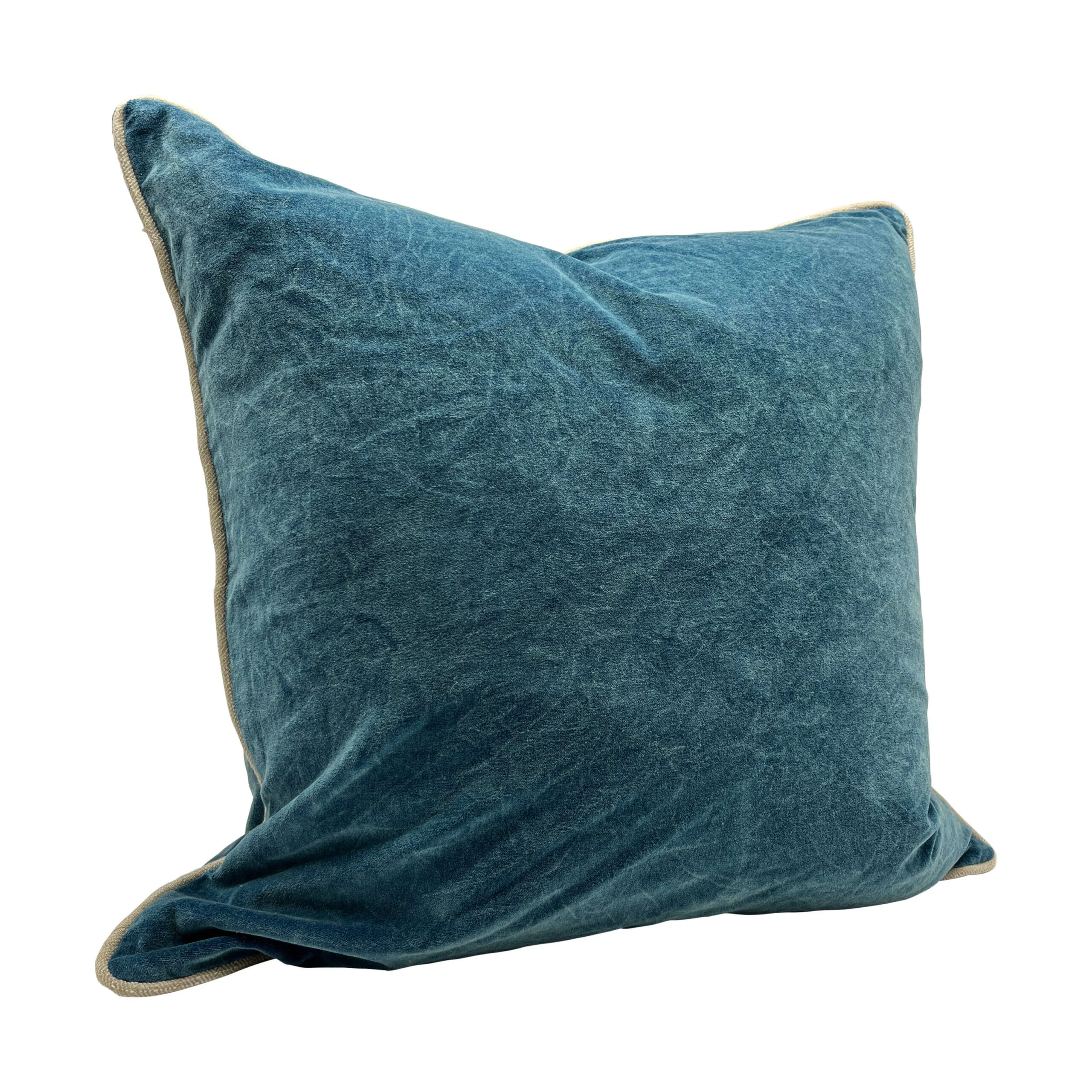Teal Acid Wash Velvet