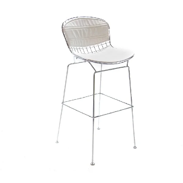 Marina Wire Mesh Bar Stool - White