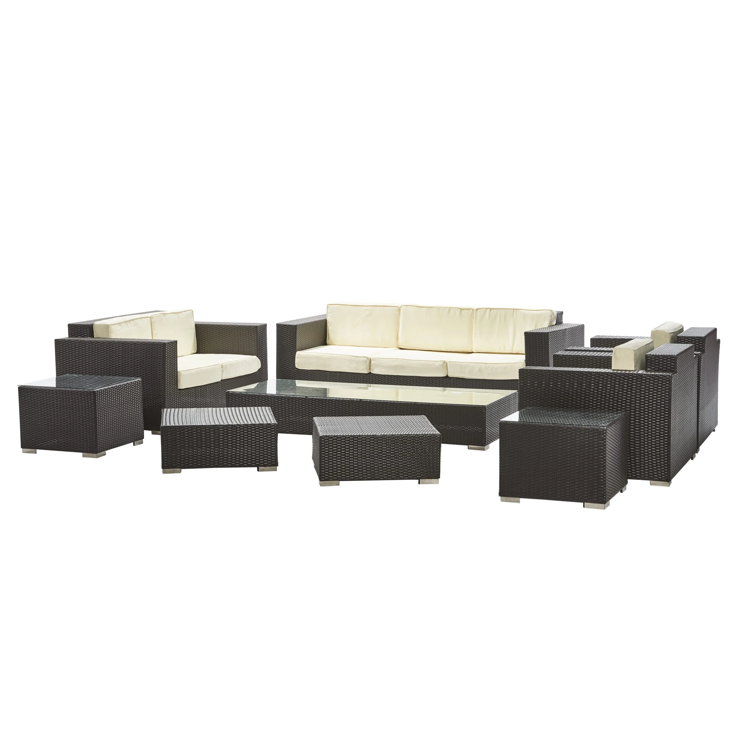 Outdoor Patio Set - Espresso