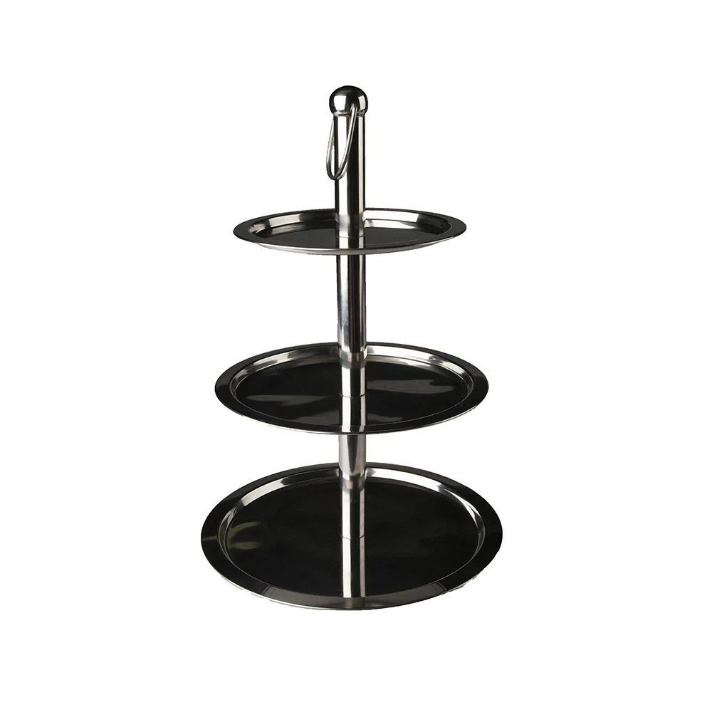 Cake Stand - 3 Tier - Stainless