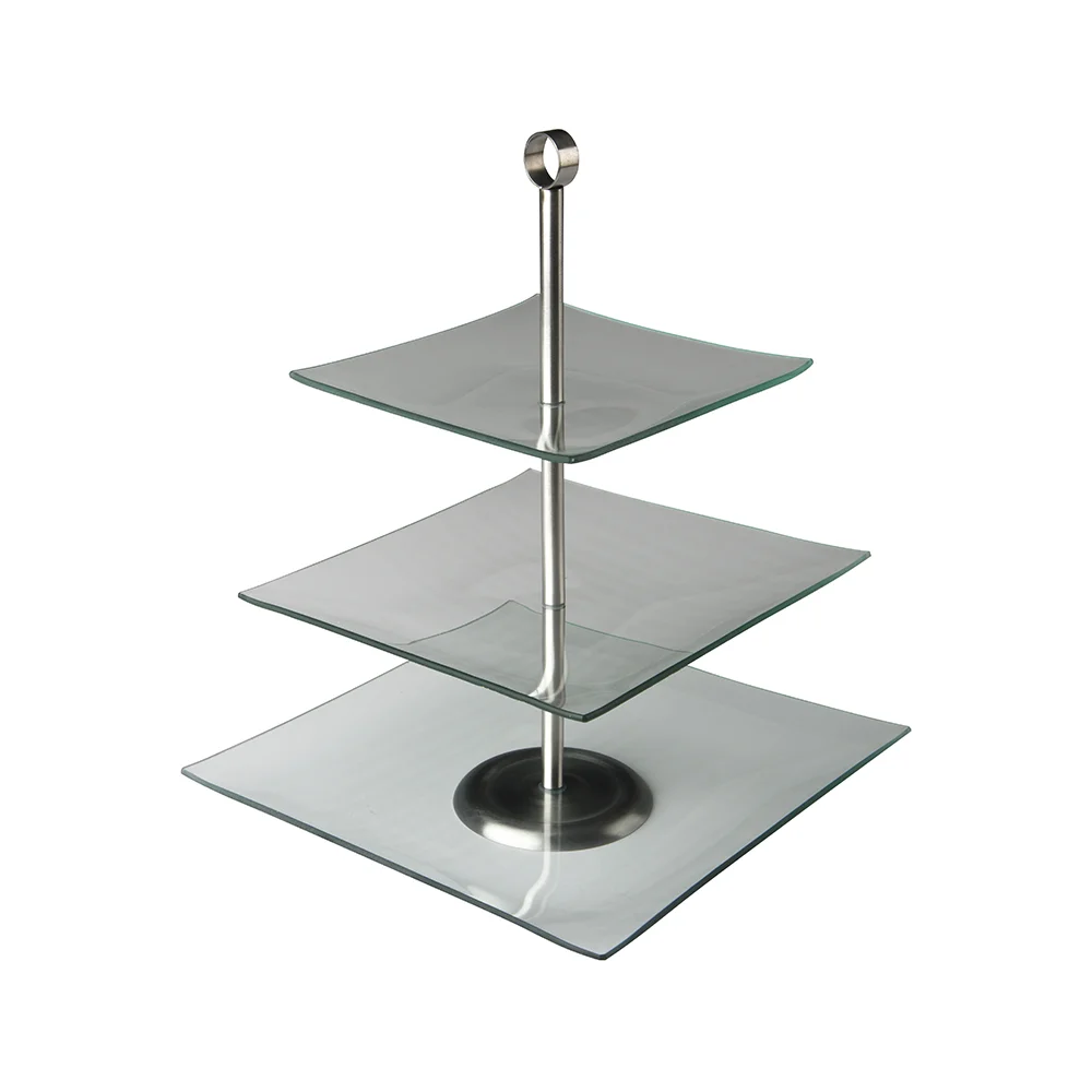 Cake Stand - 3 Tier - Glass