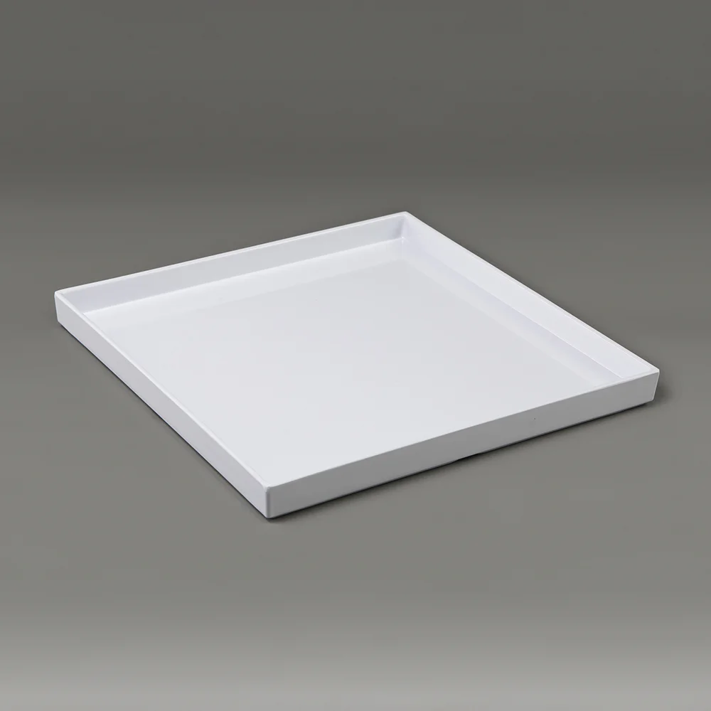 Serving Tray - Square 13" Stackable - White