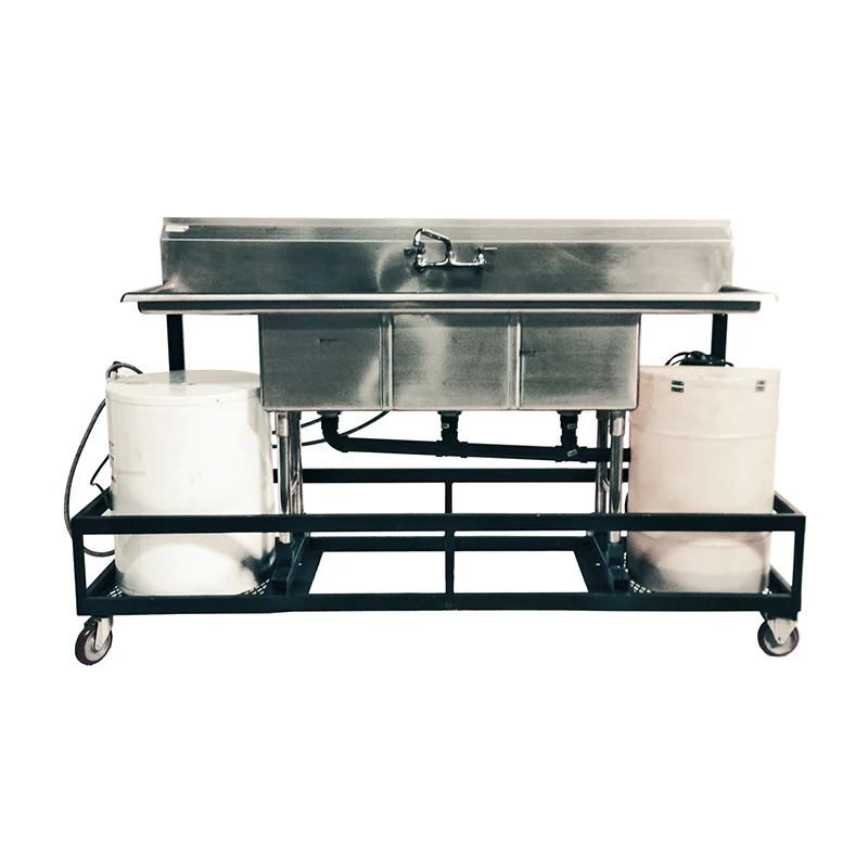 3 Hole Sink - Hot & Cold
