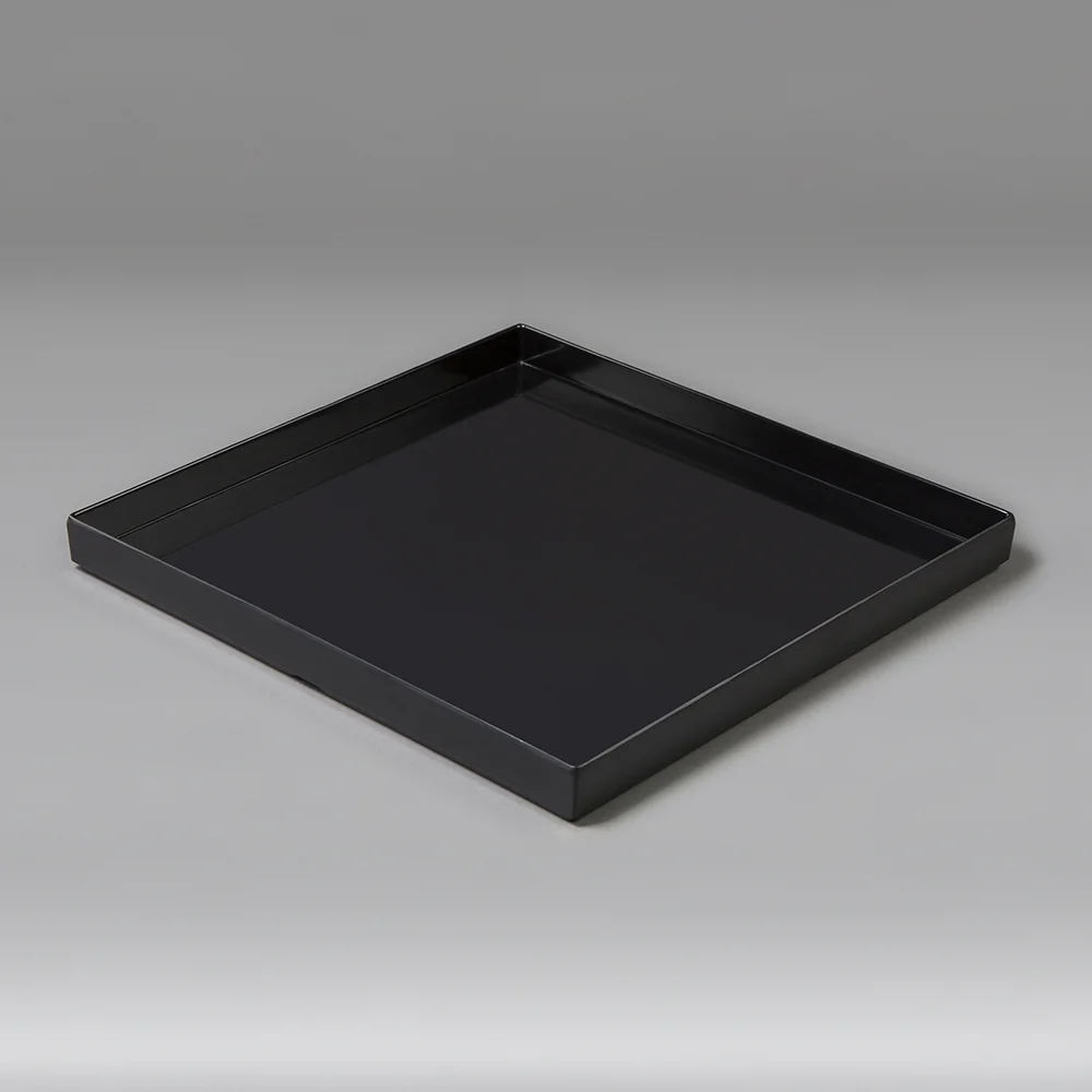 Serving Tray - Square 13" Stackable - Black